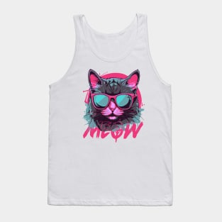 Pink Meow Cat Tank Top